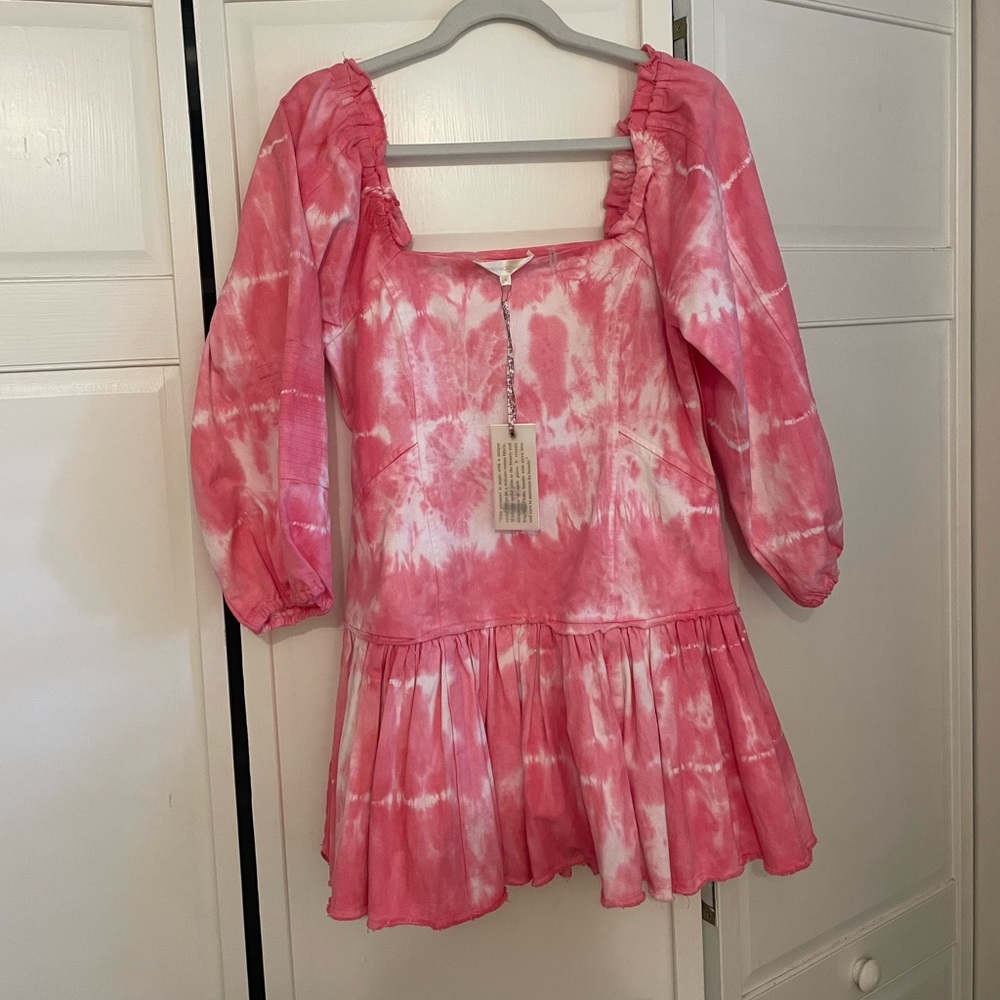 Love Shack Fancy Chai Dress in Hibiscus